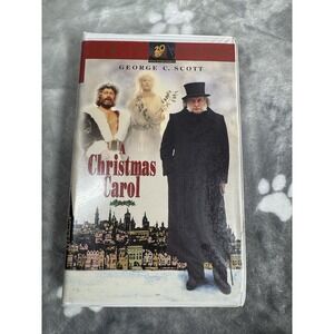 VHS cover for the 1984 television film A Christmas Carol,